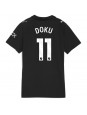 Manchester City Jeremy Doku #11 Replika Borta Kläder Dam 2025-26 Kortärmad